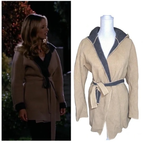 RARE Vintage Y2K GAP ASOBuffy Summers Hooded Wool WrapCoat